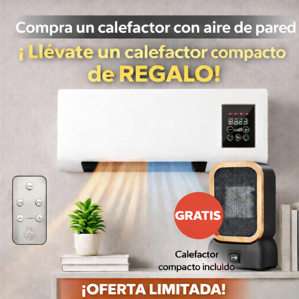 Calefactor/Ventilador + Calefactor Compacto GRATIS