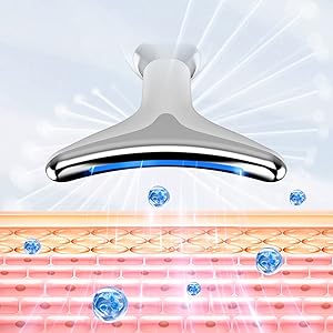 Masajeador de cara, cuello y papada con vibración y LED