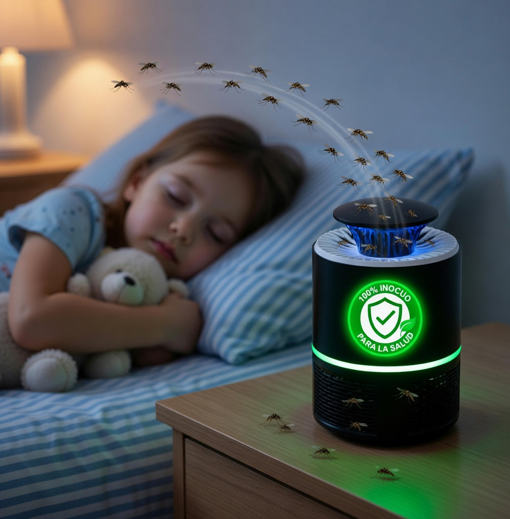 MosquiFree™ – Lámpara Antimosquitos USB Silenciosa